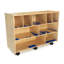 9 Compartment Manufactured Wood Shelving Unit