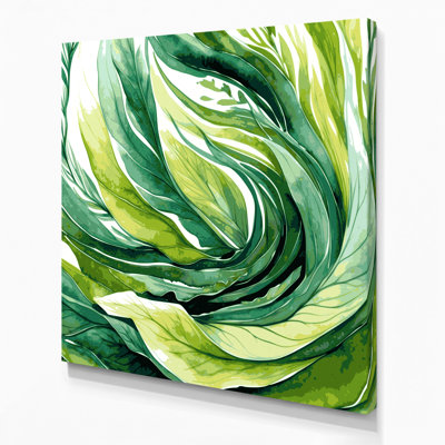 Art mural sur toile vert