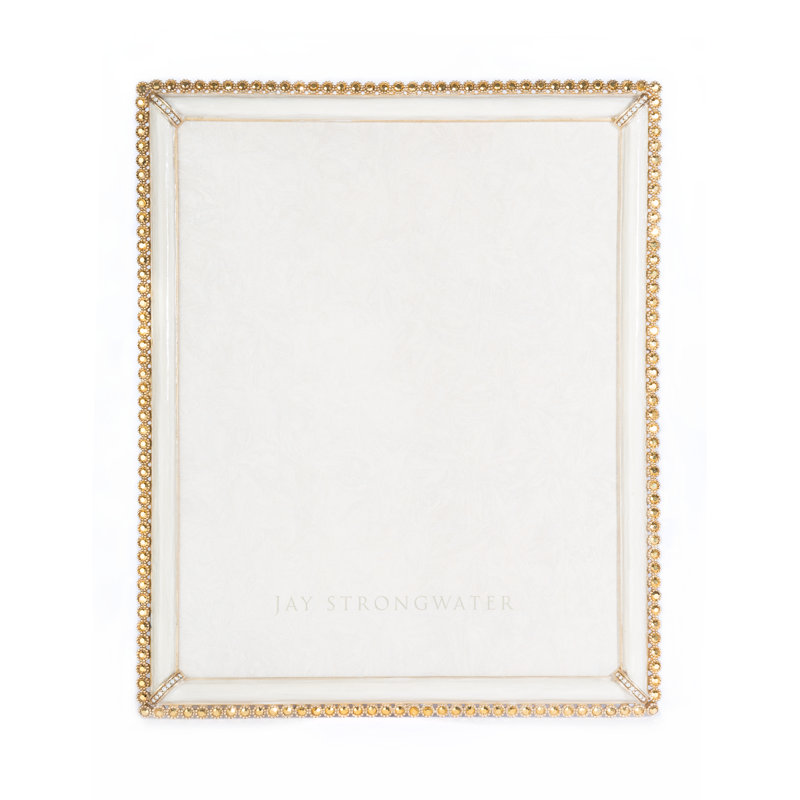 Laetitia Metal Beaded Picture Frame, Gold
