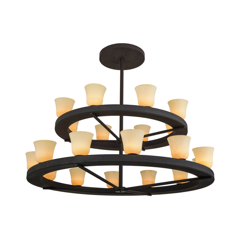 Burholme 20 - Light Glass Chandelier