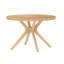 Muhsina Cross Leg Round Dining Table (47in x 47in / 1194mm x 1194mm)-987050517