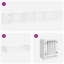 Archie & Oscar Dog Gate With Door Foldable 12 Panels Brown 600 Cm Poplar Wood-924659298-924659310