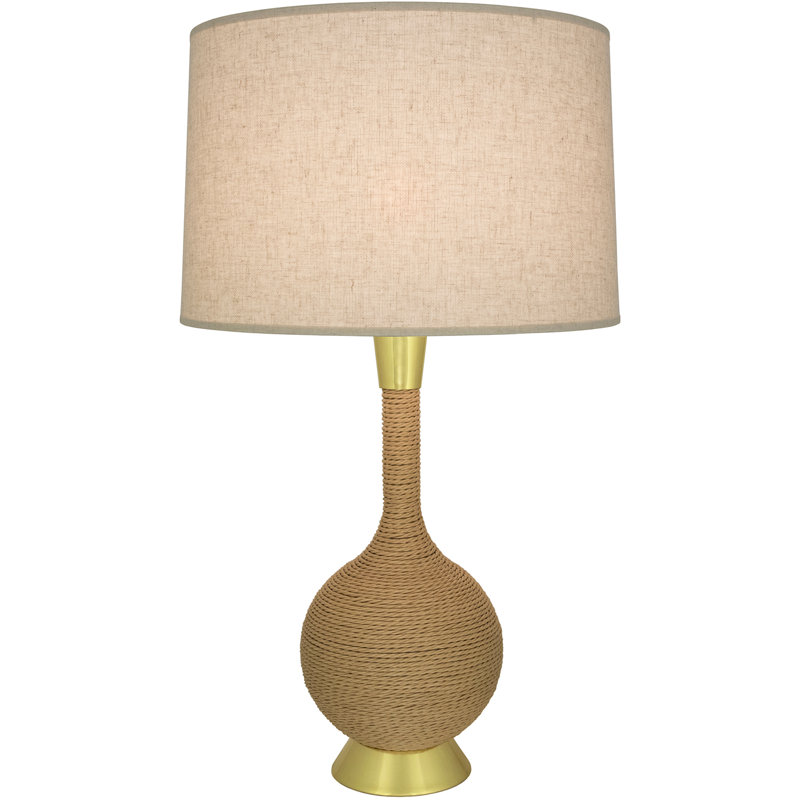 Hatteras Table Lamp, Cream, Brown/Brass