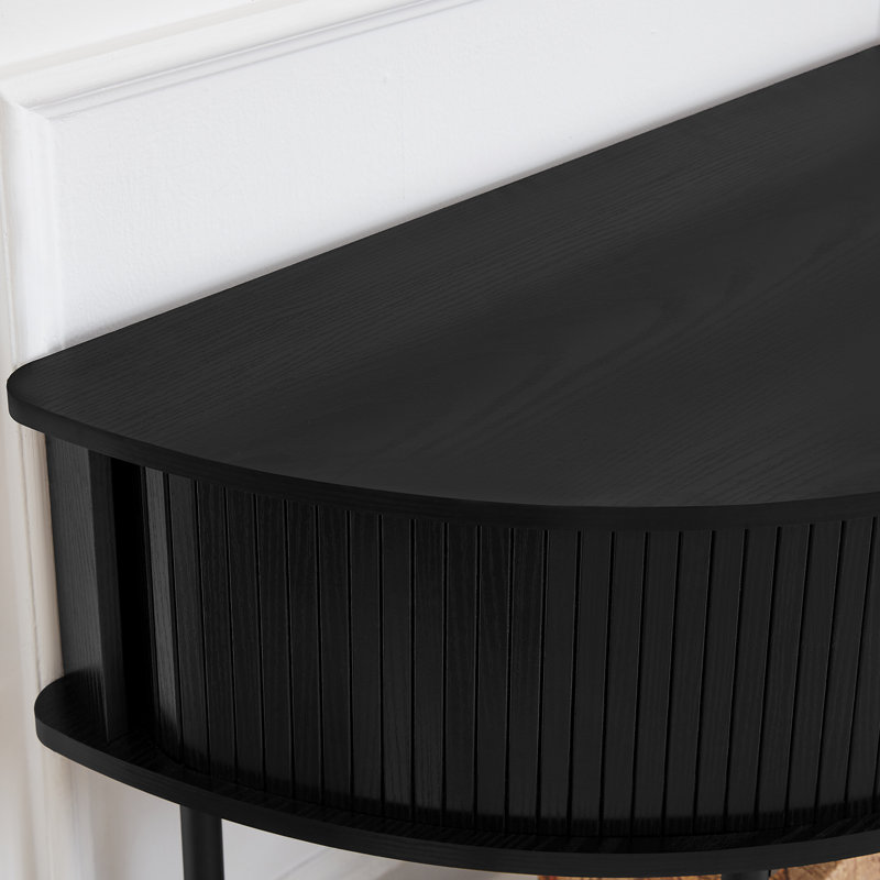 Console 46,4 po Farmhouse, Noir mat