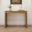 Table de bar avec deux tiroirs - Texture grain de bois naturel