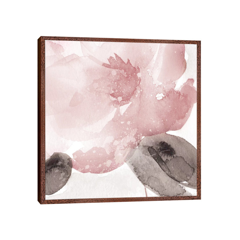 Blush Bloom I by Carol Robinson - Print on Canvas, Classic Brown Wood Framed, 66.04 cm H x 66.04 cm W