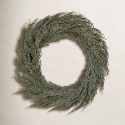 26'' Faux Cedar Plastic Wreath