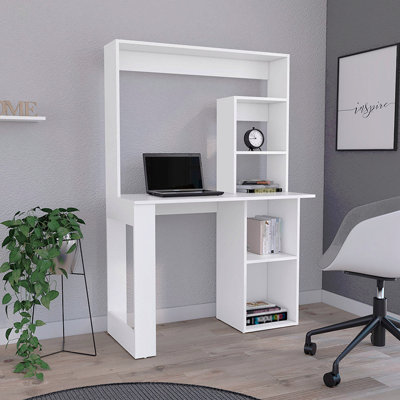 Bureau d'écriture avec tablettes et huche