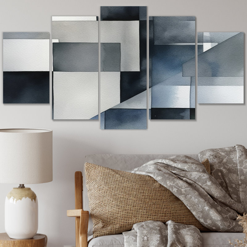 Chylynn - Art mural sur toile minimalisme - 5 panneaux