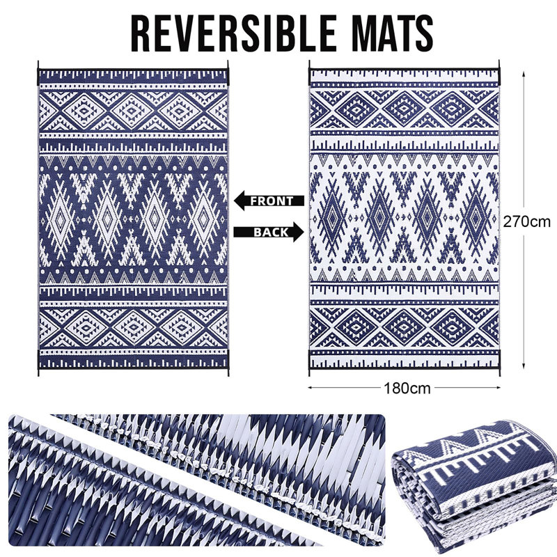 Geometric Shapes Area Rug, Rectangle 180 x 270 cm
