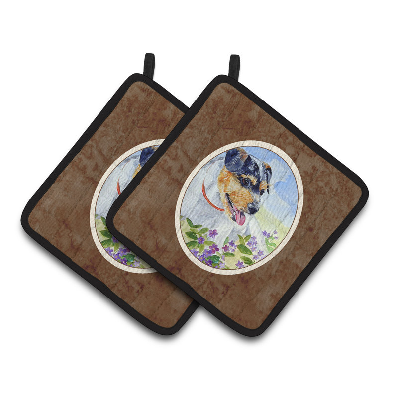 Caroline's Treasures Jack Russell Polyester Potholder