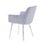 Chaise avec accoudoirs mauve Koeing