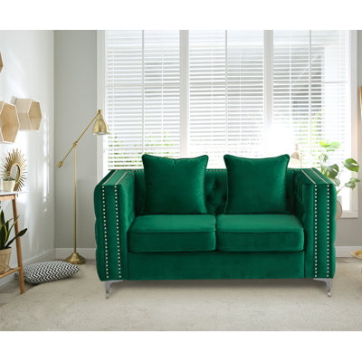 Habbe 61.8'' Velvet Loveseat