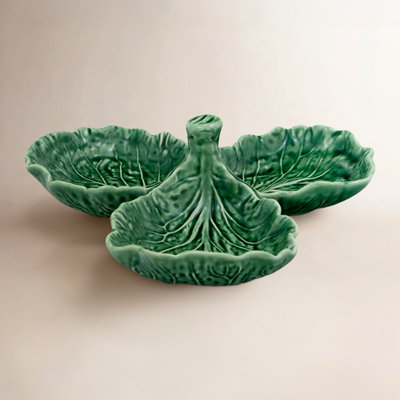 Cabbage Novelty Divided Serving Dish