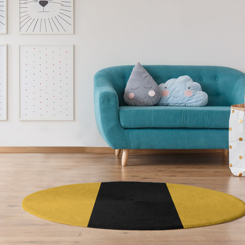 Chenille Indoor Rug, Round 5'
