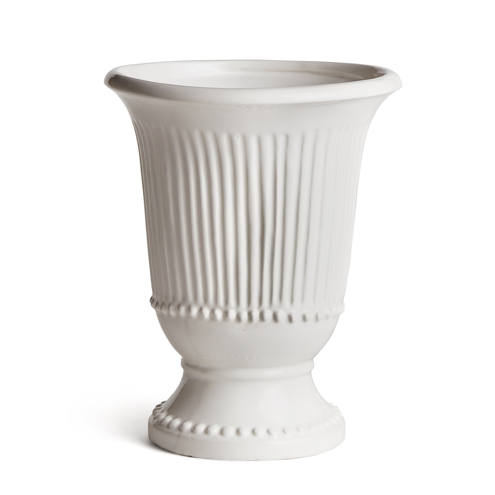 Toddy Classic White 9.13" Ceramic Table Vase