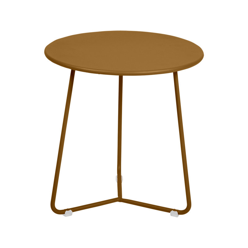 Cocotte Round Outdoor Side Table , in. W in. D, 14" H x 13.5" L x 13.5" W, Gingerbread