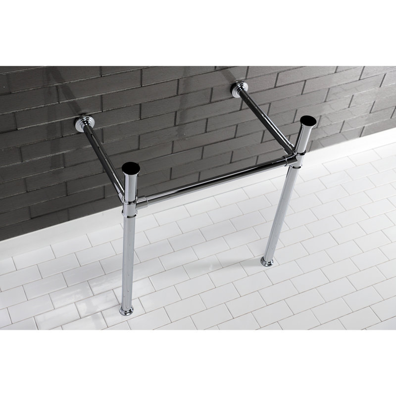 Kingston Brass Fauceture Stainless Steel Console Sink Legs, Polished Chrome