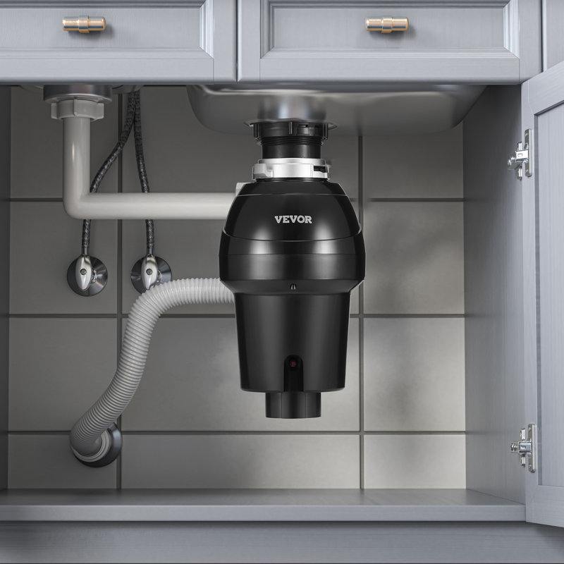 Garbage Disposal 1 HP Continuous Food Waste Disposer 3270 RPM EZ Connect Corded