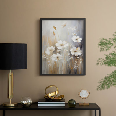 Série FLORAL CCL XXXVII - reproduction encadrée de qualité supérieure - prête à être accrochée - aucun clou requis