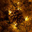 Ensemble de 4 pièces de sapin de Noël artificiel pré-éclairé