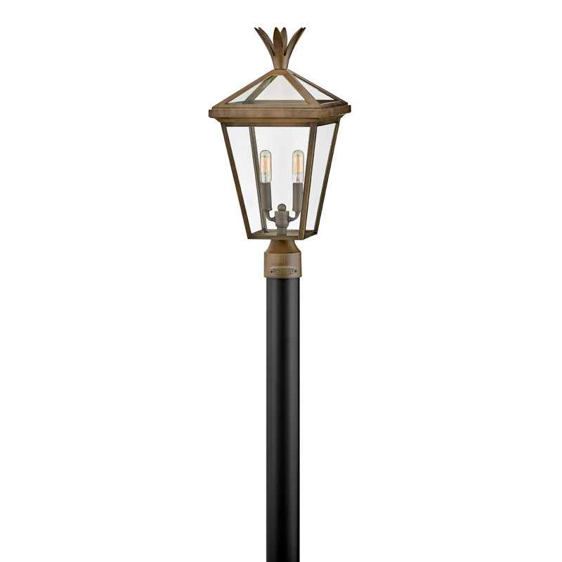 Palma 21.5" Two-Light Aluminum Post Top/Pier Mount Outdoor Lantern