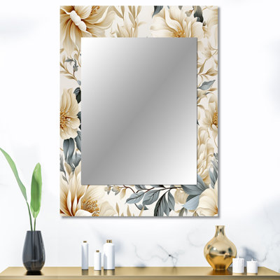 Ansam beige et gris fleur sérénité motif bohème