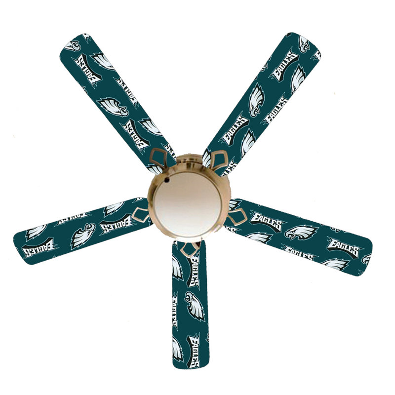 52'' Ceiling Fan with Light Kit, Philadelphia Eagles