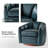 Guarracino 29.25" Top-Grain Leather Swivel Chair With Solid Wood Base-471976090