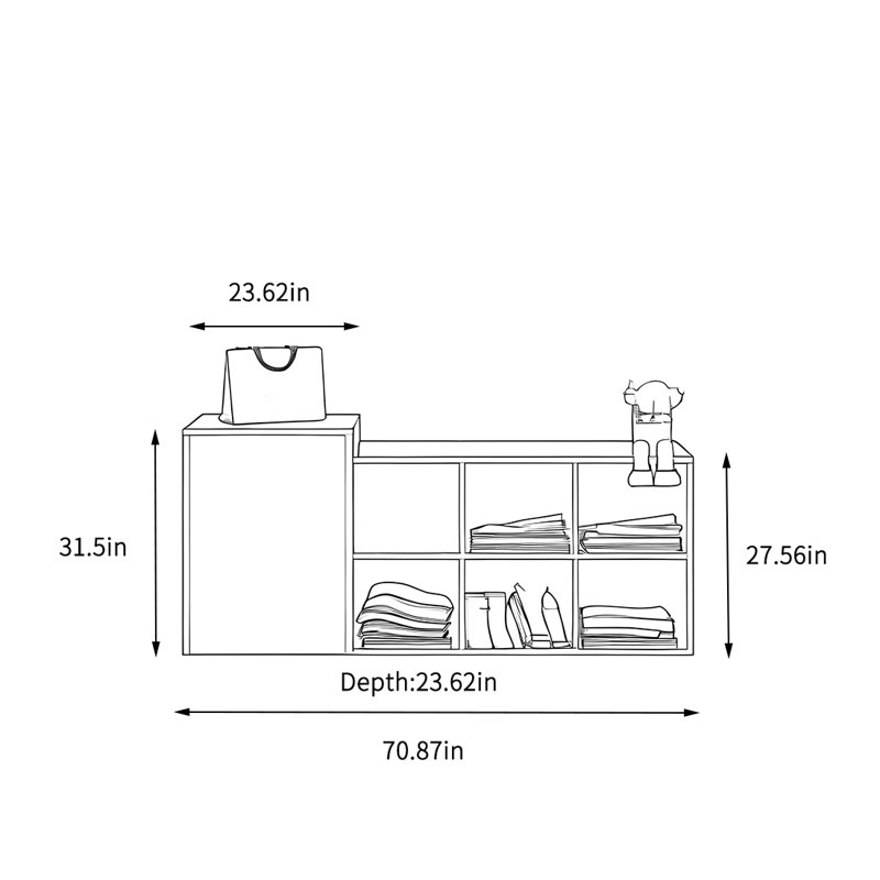Table de présentation à deux côtés dans le magasin de vêtements