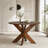Modern Farmhouse Round MDF Dining Table