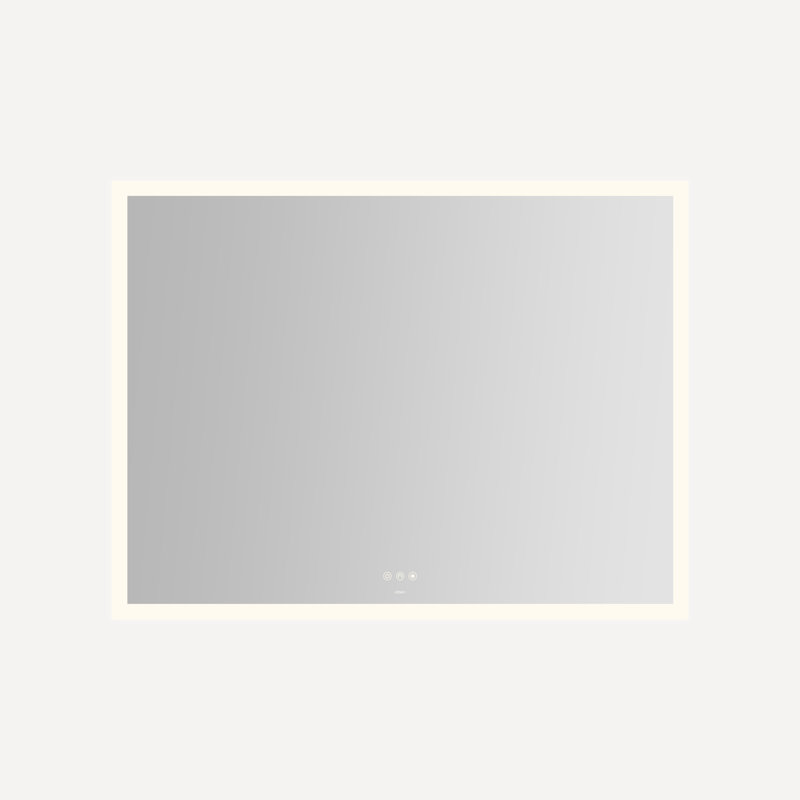 Instinct Lighted Rectangular Mirror, Perimeter Light Pattern, 48" x 36" x 7/8"