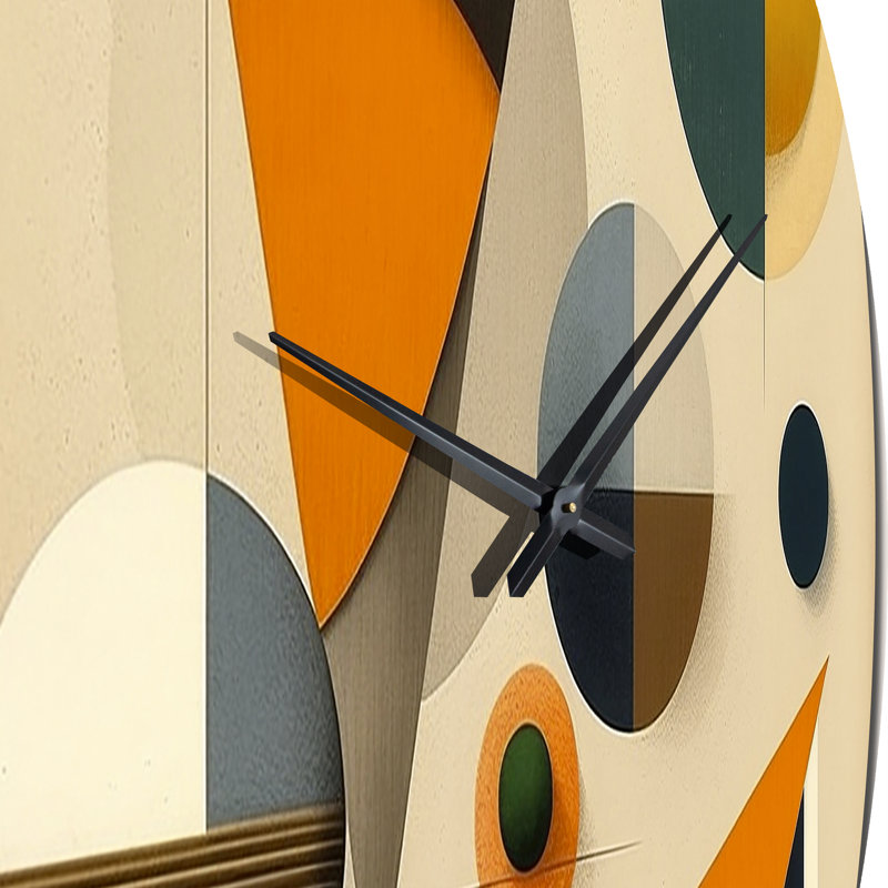 Horloge murale Midcentury Minimal, Grand