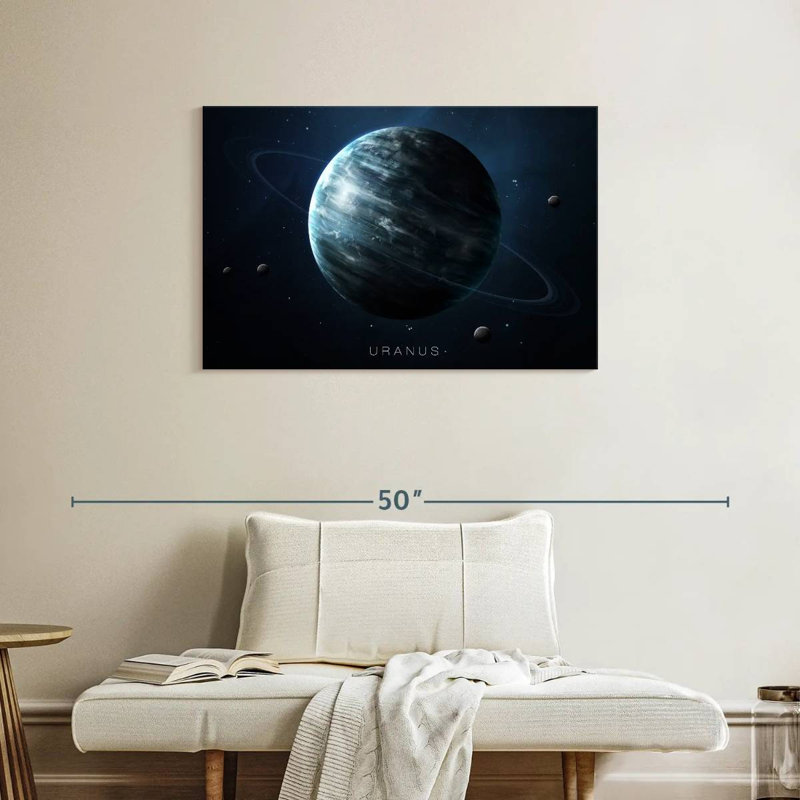 Oberle Planet Uranus, 24" H x 36" W