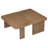 Modern Minimalist Coffee Table Set, Rectangle Coffee Table with Splicing Design, Multifunctional Combination Table for Living Room -1014373717