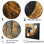 Art sur toile, spirales abstraites dorées et noires-1461567147-1461567062