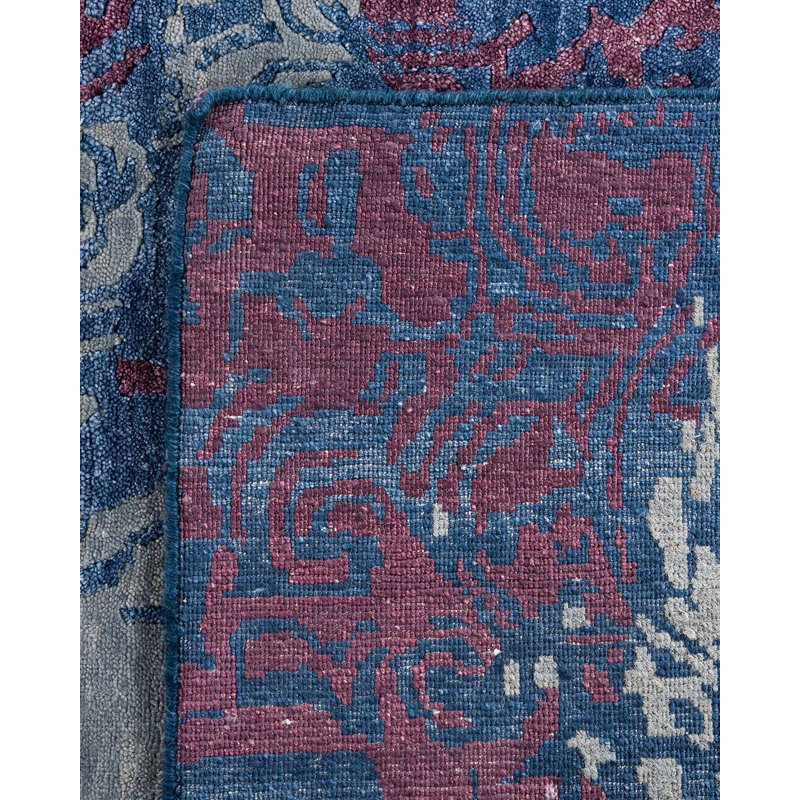 Overdyed One-of-a-Kind 9' 2" X 11' 10" Hand Knotted Area Rug
