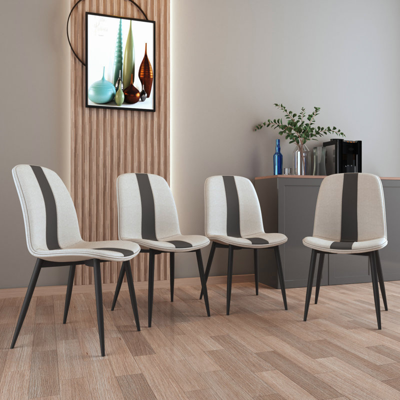 Ensemble de 4 chaises rembourrées