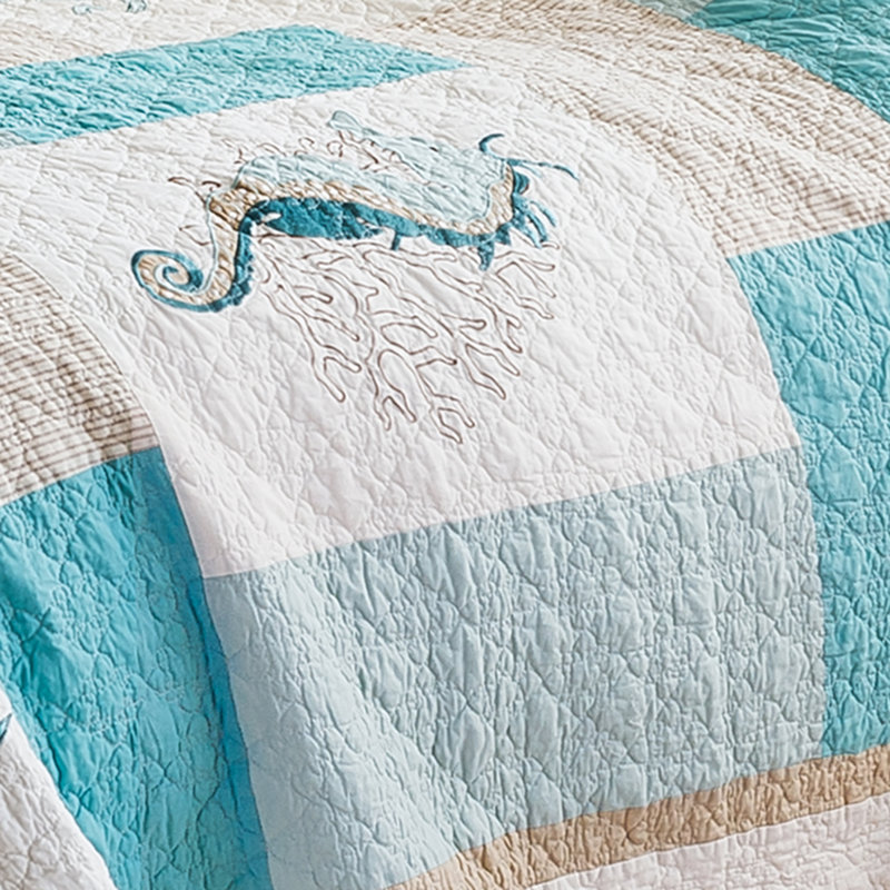Rea Coastal Cotton Quilt, Twin