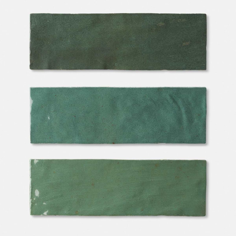 Portmore 3x8 Glazed Ceramic Tile, Green