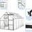 6X12 Ft Polycarbonate Greenhouse For Plants - Black With Efficient Drainage And Spacious Interior Outdoor Walk-In Galvanized Base Efficiency-125340159
