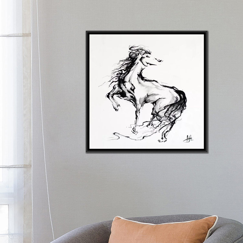 « fierté », impression sur toile, H 18 po x l 18 po x P 1,5 po, Toile avec cadre noir, Pas de tapis