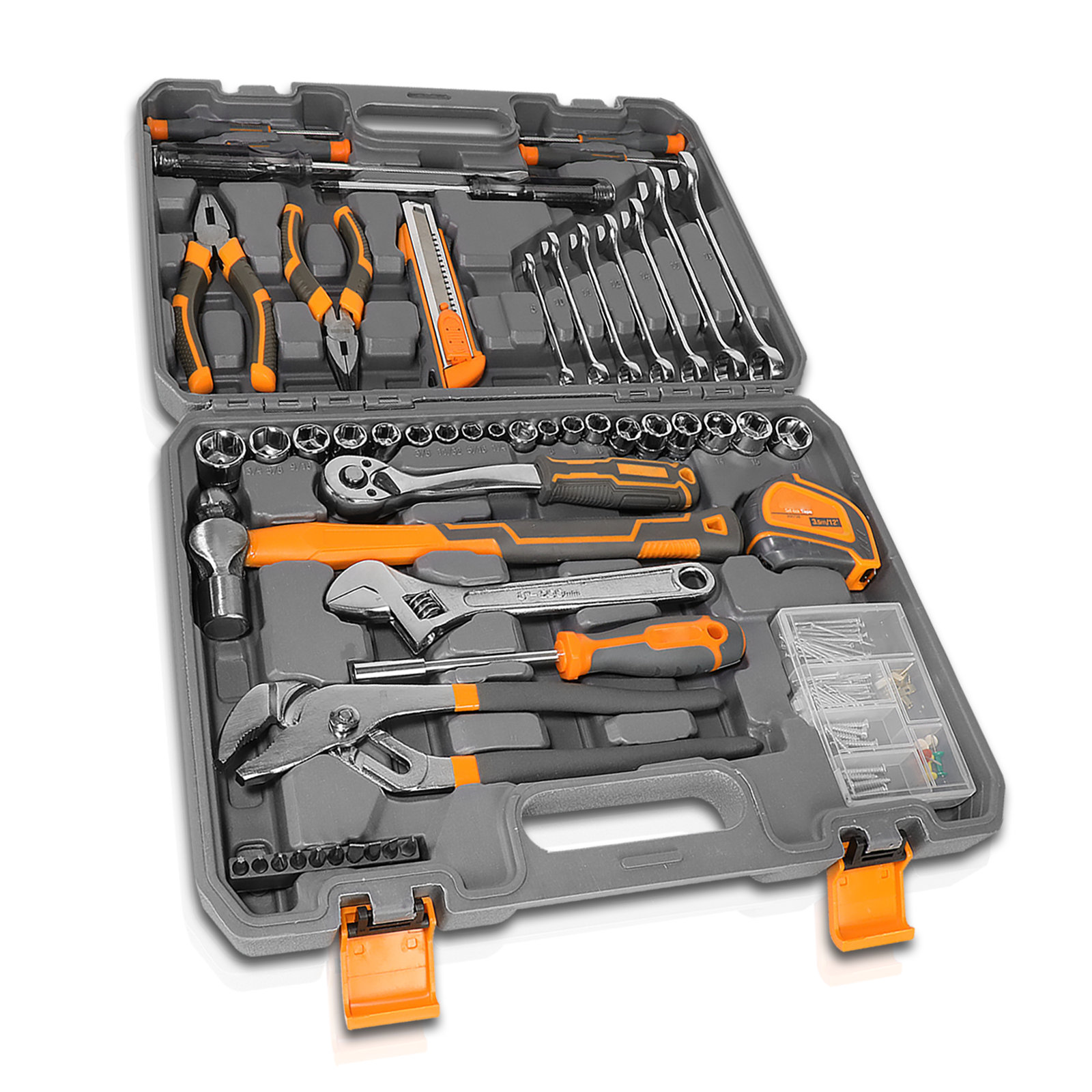 Latitude Run® 160Pcs Tool Box Set Household Repair Tool Kit With ...