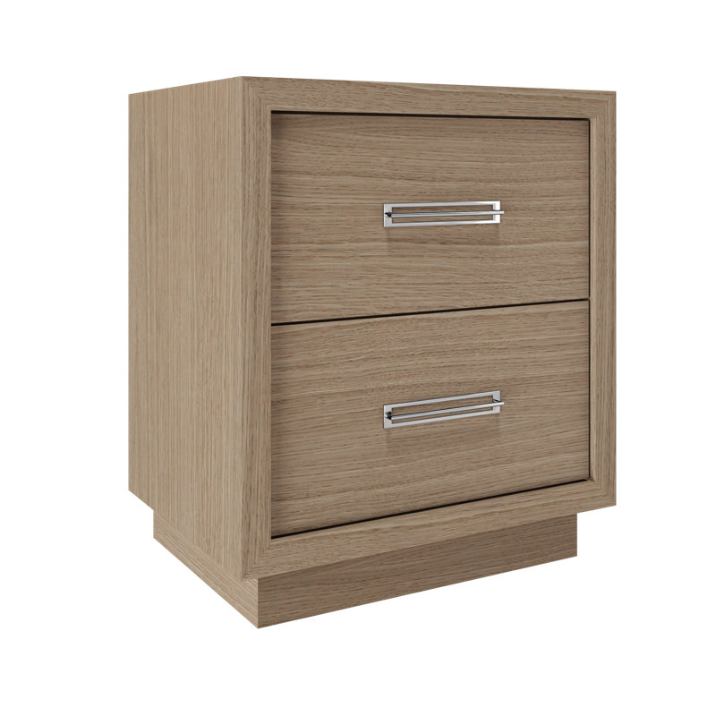 Avalon Two-Drawer Single Bath Vanity, 30", Natural Weathered, Polished Chrome