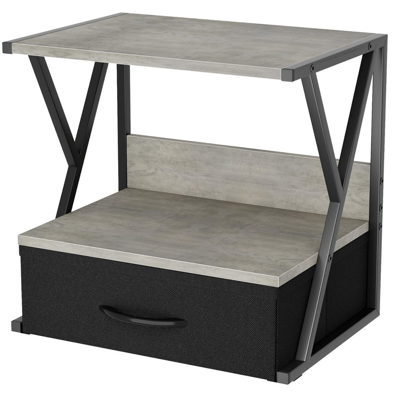 30cm W Printer Stand, Grey