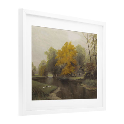 Reproduction sous verre rétro encadrée par Fall by The River, conception de Leah Straatsma