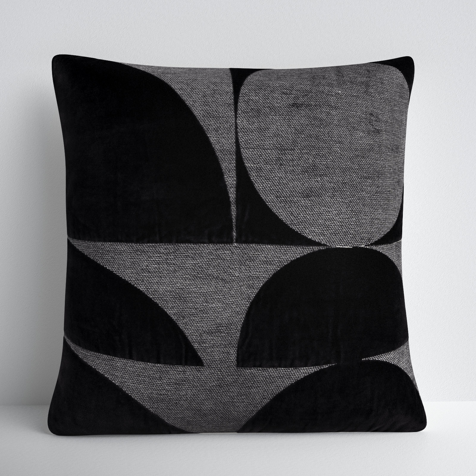 Joshelin 20" x 20" Embroidered Throw Pillow, Black