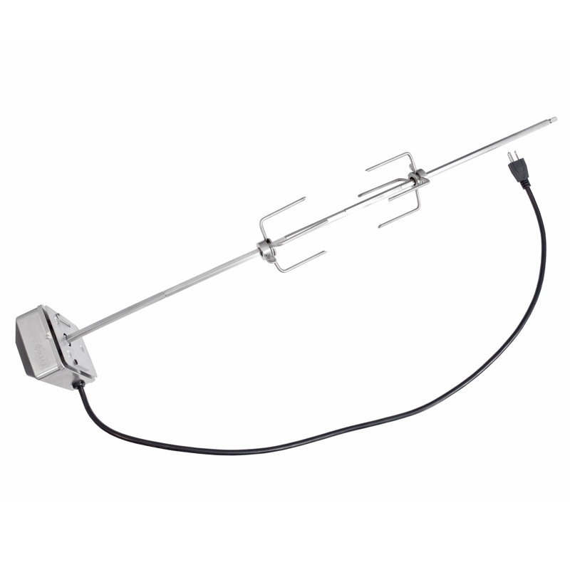Premium Stainless Steel Rotisserie Kit with Motor and Forks