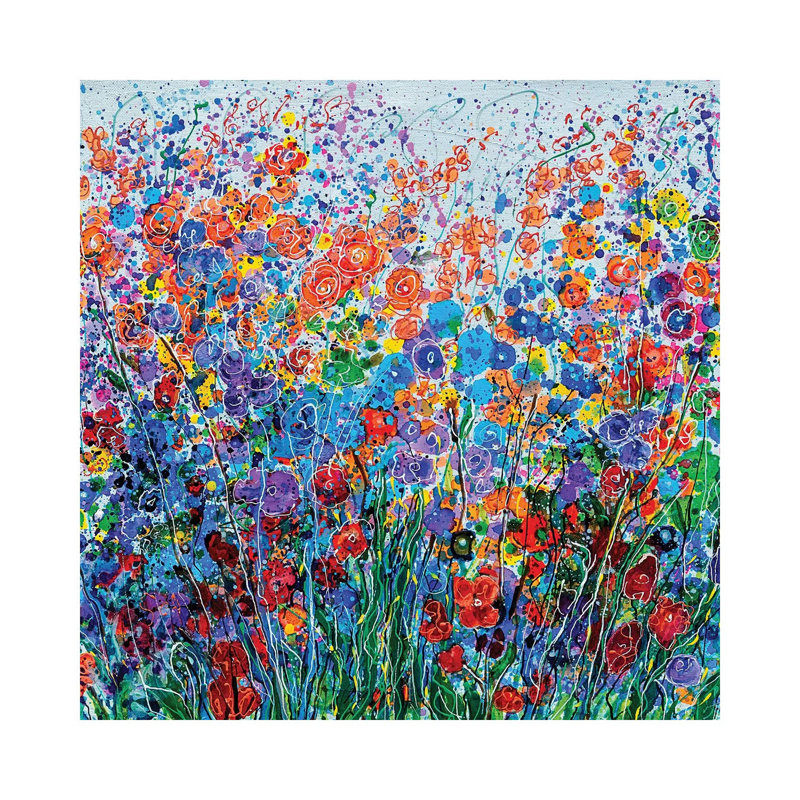 Summer Meadow 1 Piece Wrapped Canvas Painting, 45.72 cm H x 45.72 cm W x 3.175 cm D