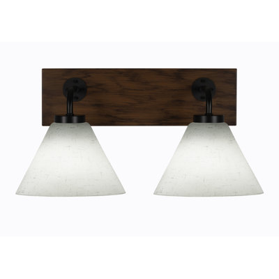 Oxbridge 2 Light Bath Bar Shown With 7" White Muslin Glass